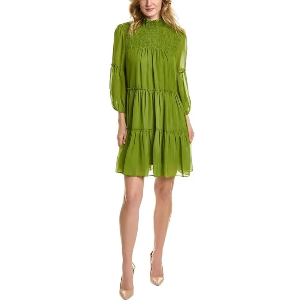 MAISON TARA Tiered Mini Dress - Picture 1 of 3